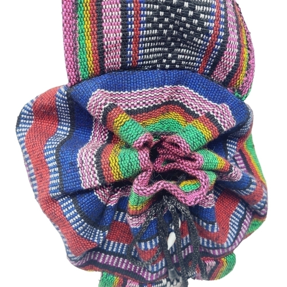 Unbranded | Multicolored Bohemian Baja Fabric Backpack or Bookbag (One Size) - Picture 2 of 14